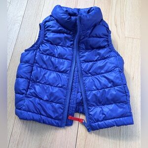 Primary Lightweight Puffer Vest Toddler Size 2 Blue Unisex